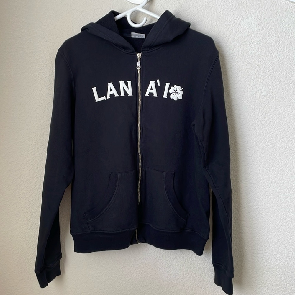 LANA’I 🌺 Black Zip-up Hoodie